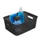 Simplify Storage Bin, Plastic, Black, 9.8 in H, 7.8 in W, 9.8 in L 25167-BLACK - alternate 1